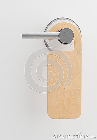 door rail or door hangers that hangs on the door Stock Photo