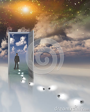 Door to another world Stock Photo
