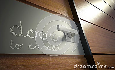 Door to career. Opportunity for success in business Stock Photo