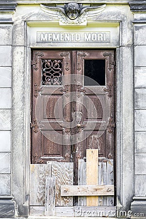 Door to a crypt Stock Photo