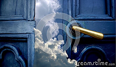 Door to heaven Stock Photo