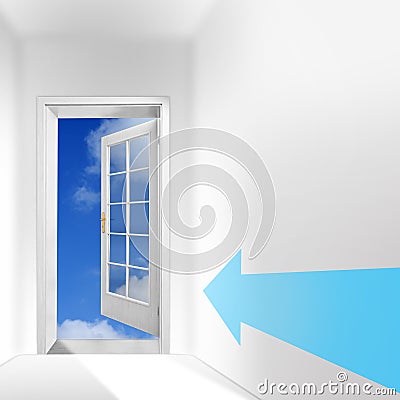The door to heaven. Stock Photo