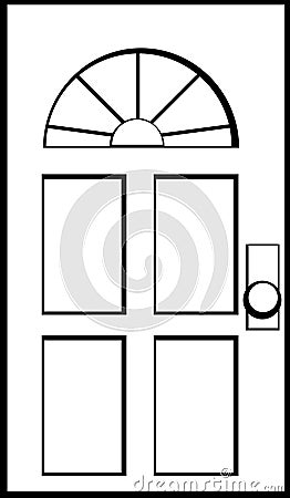 Door Vector Illustration Stock Photo - Image: 5078870