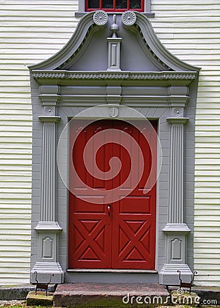 Door on vintage home Stock Photo