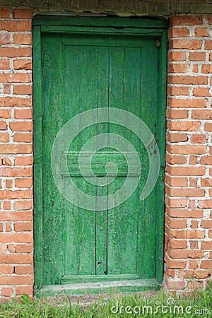 door in wall Stock Photo