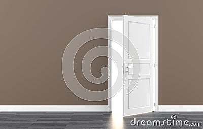 Door white open light Stock Photo