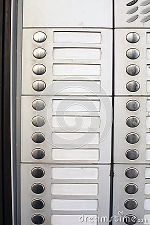 Doorbell buttons Stock Photo