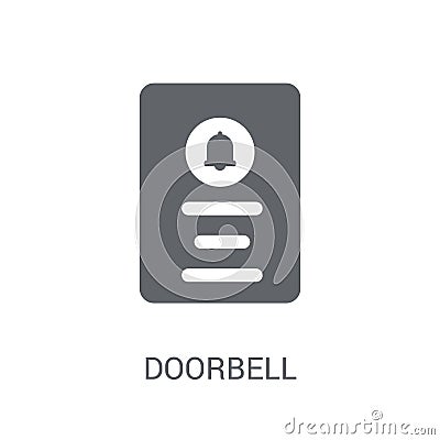 Doorbell icon. Trendy Doorbell logo concept on white background Vector Illustration