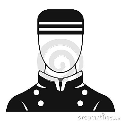 Doorman icon, simple style Vector Illustration