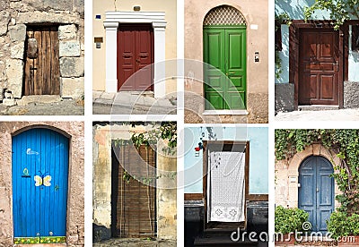 Doors Collection Stock Photo
