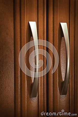 Doors and handles Stock Photo