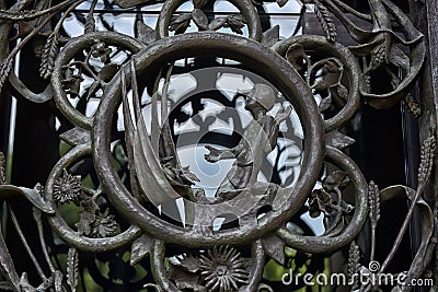 The doors of the Main Tower at the Washington National Cathedral Stock Photo