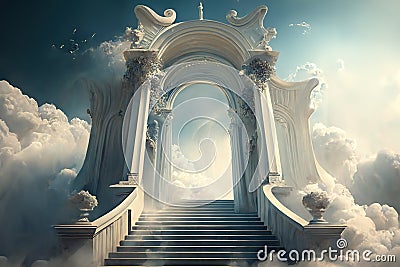 doors to heaven Stock Photo