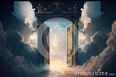 doors to heaven Stock Photo