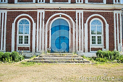 Doors and windows. Details of exterior of christian orthodox church Stock Photo