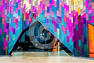 Doorway in Modern Architecture Museum in Kansas City Stock Photo