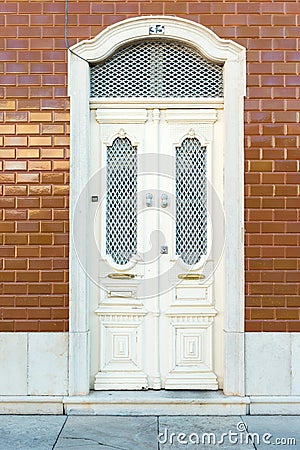 Doorway with tiles, Portugal Stock Photo