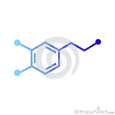 Dopamine vector icon Vector Illustration