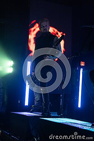 Detroit, Michigan -USA- March 25, 2023: Dope performs as special guest for Static X at the Fillmore Detroit Editorial Stock Photo