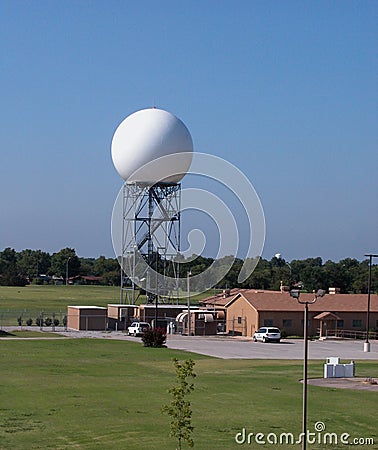 Doppler radar tower Stock Photo