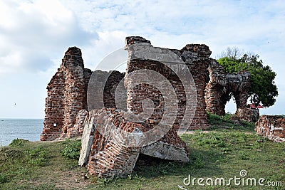 The Doric Bungalow at Arippu Stock Photo