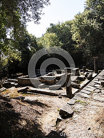 Doric Temple in the Grounds of the Mon Repose Palace Editorial Stock Photo