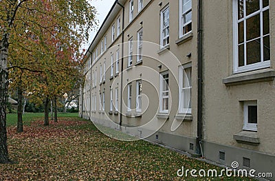 Dorm rooms in Autumn Stock Photo