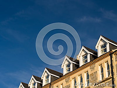 Dormer Windows in Terraced Houses Stock Photo