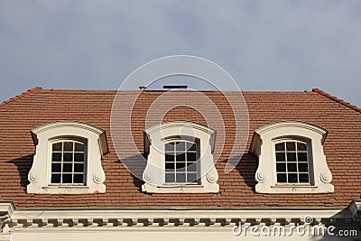 Dormer Windows Stock Photo