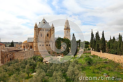 Dormition Abbey Stock Photo