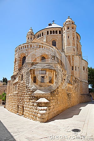 Dormition Abbey church. Jerusalem. Israel Stock Photo