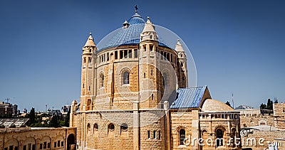 Dormition Abbey - Mount Zion Jerusalem Stock Photo