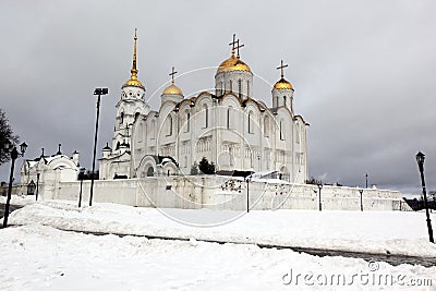 Dormition Cathedral in Vladimir, constructed between 1158 - 1160 Stock Photo