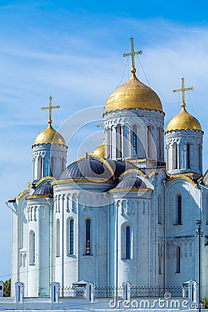 Dormition Cathedral (1160) in Vladimir, Russia Stock Photo