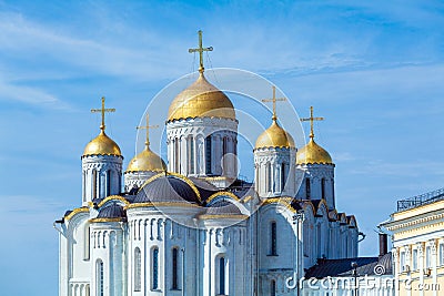 Dormition Cathedral (1160) in Vladimir, Russia Stock Photo