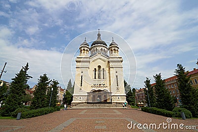 The Dormition of the Theotokos Cathedral Romanian: Catedrala Adormirea Maicii Domnului Cluj, Romania Editorial Stock Photo