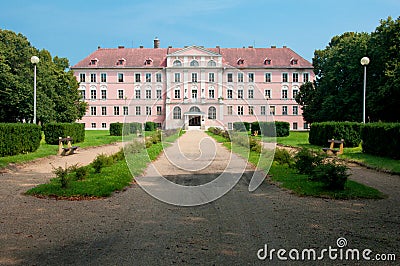 Dormitory in Sarospatak Stock Photo