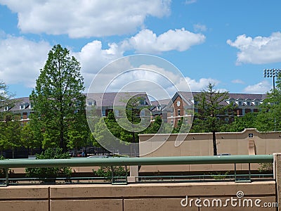 SMU Dorms Seen From Central Expressway Service Road Editorial Stock Photo