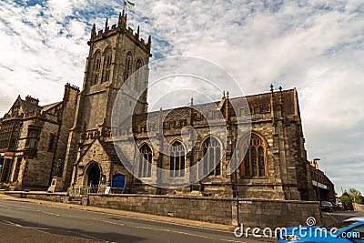 St Peter`s Church, High Street West, Dorchester, Dorset Editorial Stock Photo
