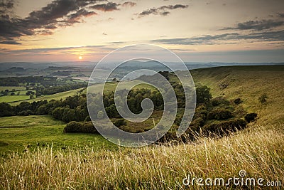 Dorset Sunset Stock Photo