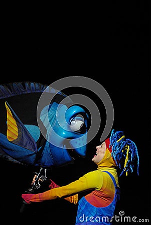 Dory Puppet in the Animal Kingdom Finding Nemo Musical Editorial Stock Photo