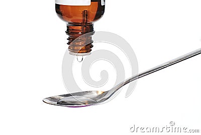 Dosage of drugs in drops Stock Photo