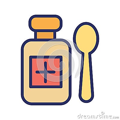 Dosage Isolated Vector icon which can easily modify or edit Vector Illustration