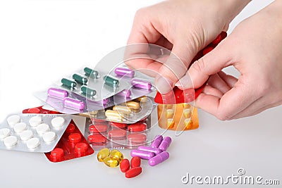 Dosing medicaments Stock Photo