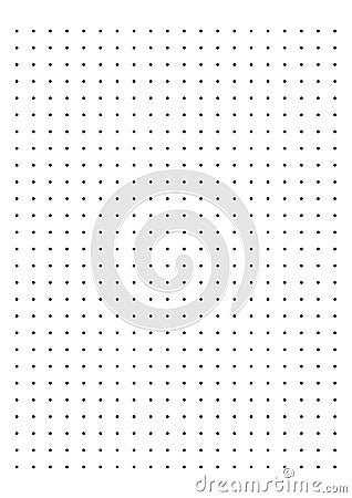 Dot Grid Paper graph paper 1 cm on white background vector Vector Illustration