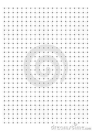 Dot Grid Paper graph paper 1 cm on white background vector Vector Illustration