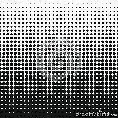Dot halftone effect. Circle monochrome abstract semitone Vector Illustration