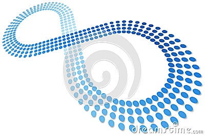 Dot Infinity Vector Illustration