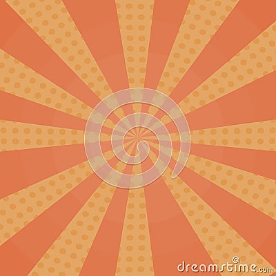 Dot in Line Burst Background Abstract Orange colorful Vector Illustration Vector Illustration