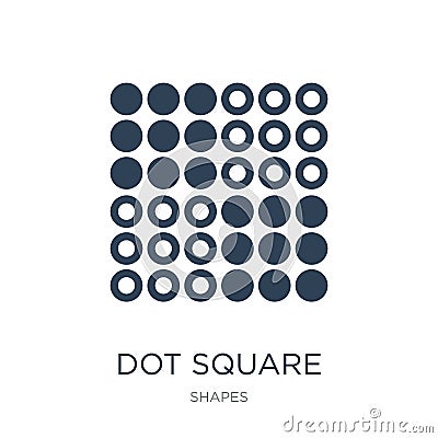 dot square icon in trendy design style. dot square icon isolated on white background. dot square vector icon simple and modern Vector Illustration